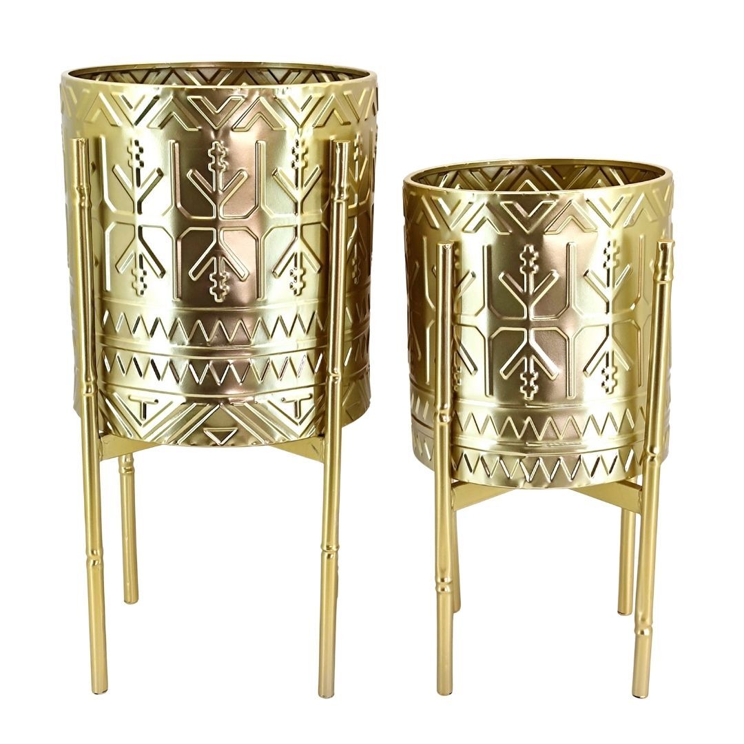 2 li Set Metal Saksı 30x59cm