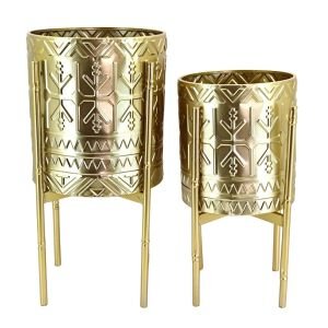 2 li Set Metal Saksı 30x59cm