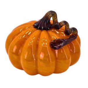 Cam Turuncu Kabak Obje-3 13x17cm