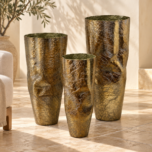 3lü Set Padova Metal Vazo 47x100cm