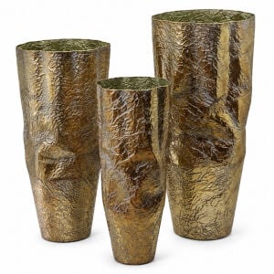 3lü Set Padova Metal Vazo 47x100cm