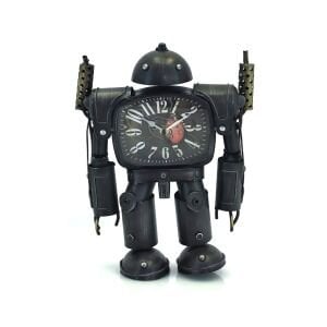 Metal Robot Saat 26x33cm