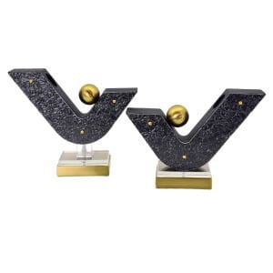 2li Set Metal Obje 25x29cm