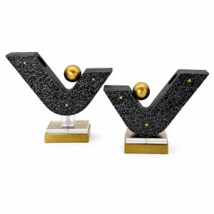 2li Set Metal Obje 25x29cm