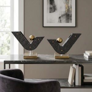 2li Set Metal Obje 25x29cm