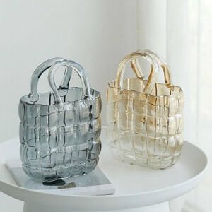 Çanta Cam Vazo Bal 18x28cm