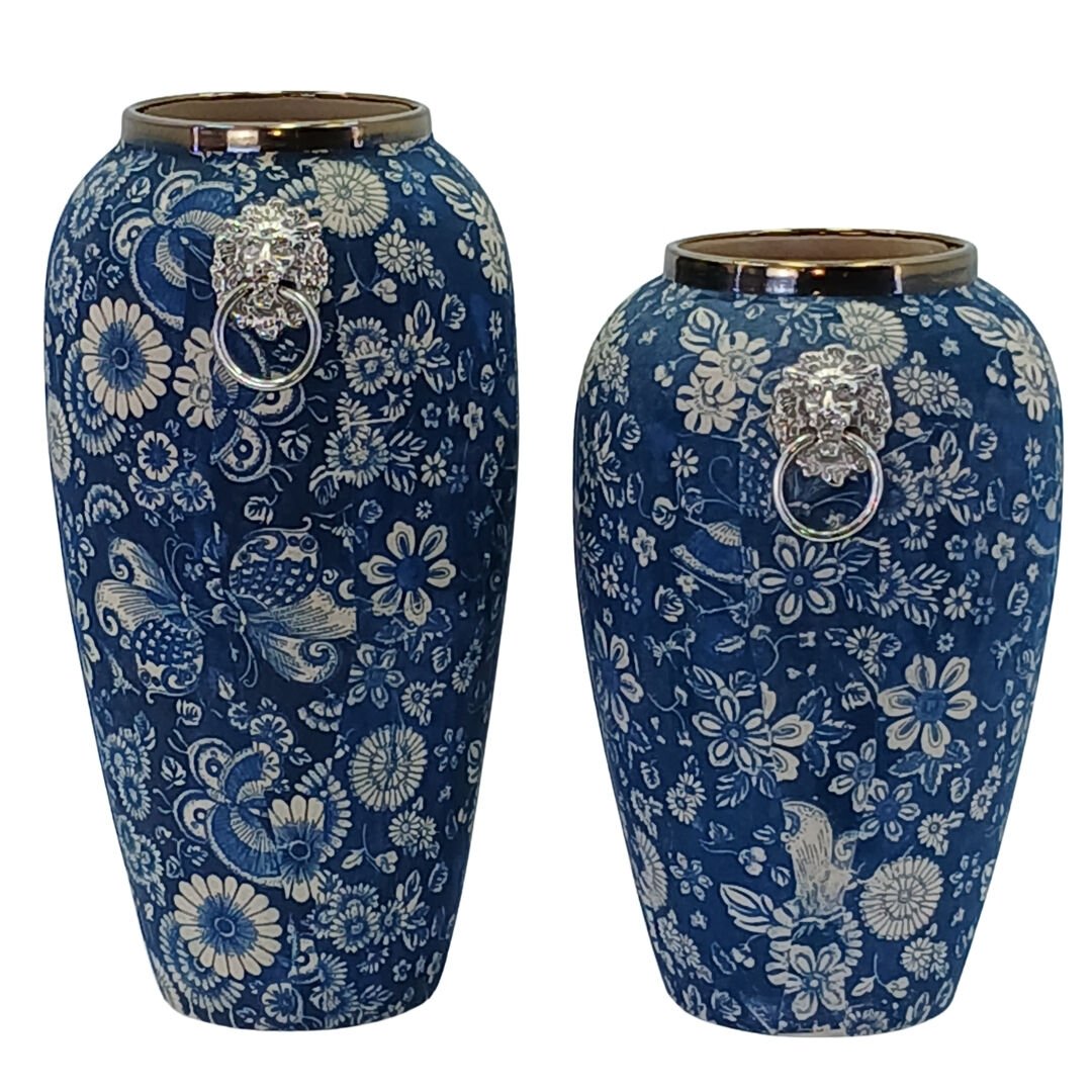 2li Set Seramik Vazo 17x34cm