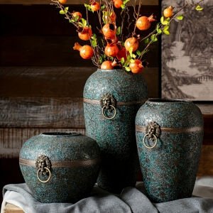 2li Set Seramik Vazo 20x35cm