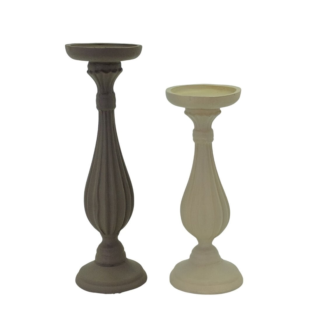 2li Set Şamdan 10x33cm Turuncu