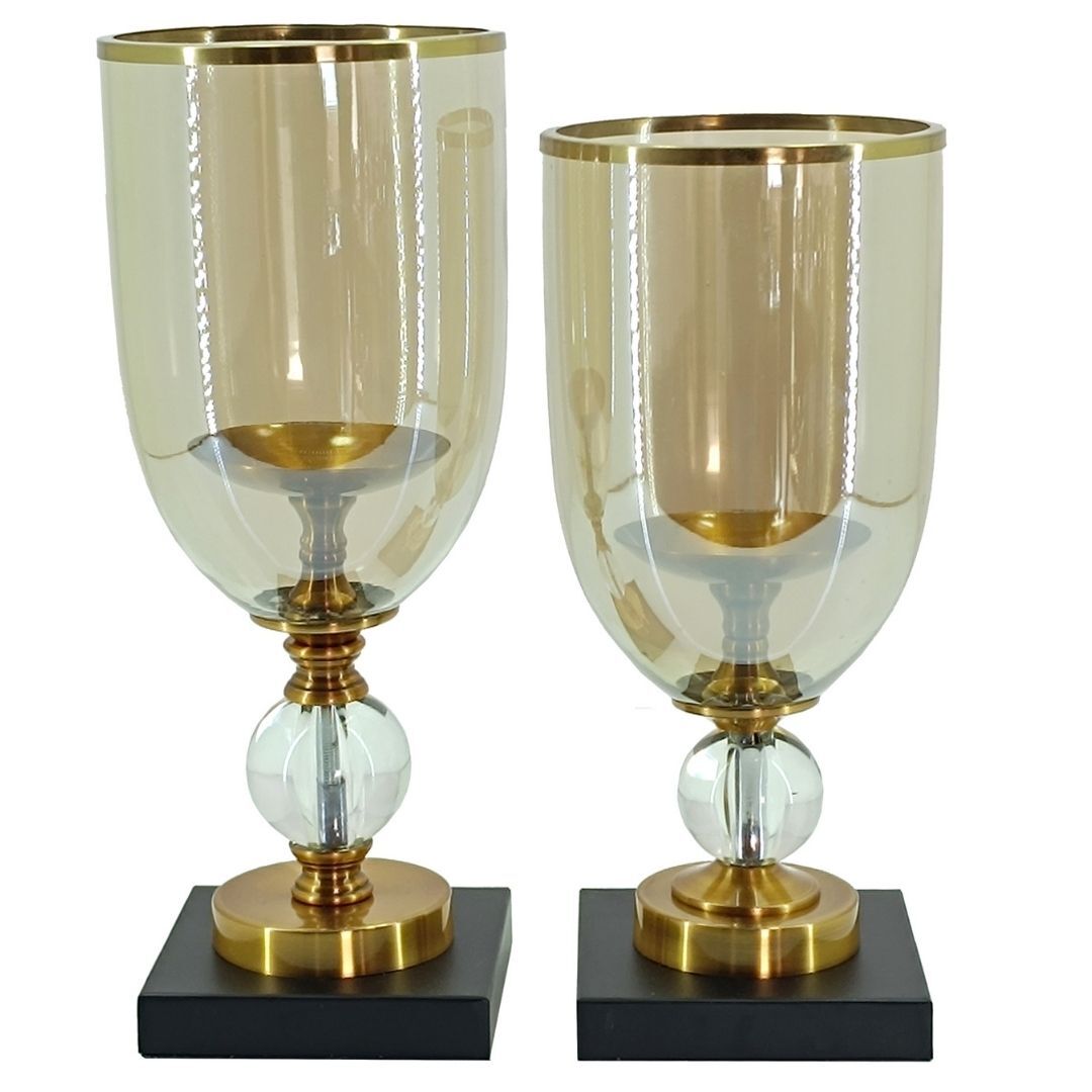 2li Set Şamdan Eskitme 14x40cm