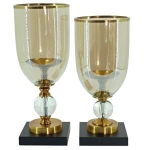 2li Set Şamdan Eskitme 14x40cm