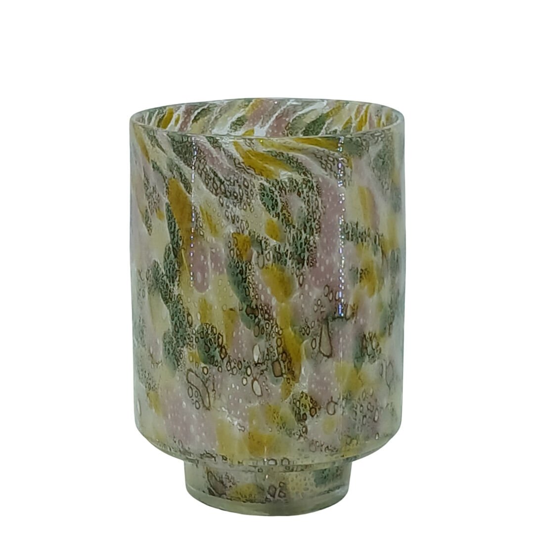 Renkli Cam Vazo 18x26cm