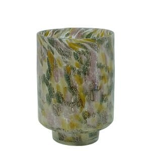 Renkli Cam Vazo 18x26cm