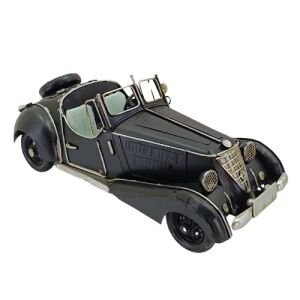 Retro Metal Araba Siyah 12x31cm