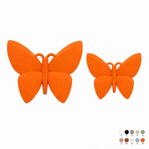 2li Set Kelebek Dekor 7x13cm