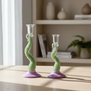2li Set Cam Şamdan 11x30cm