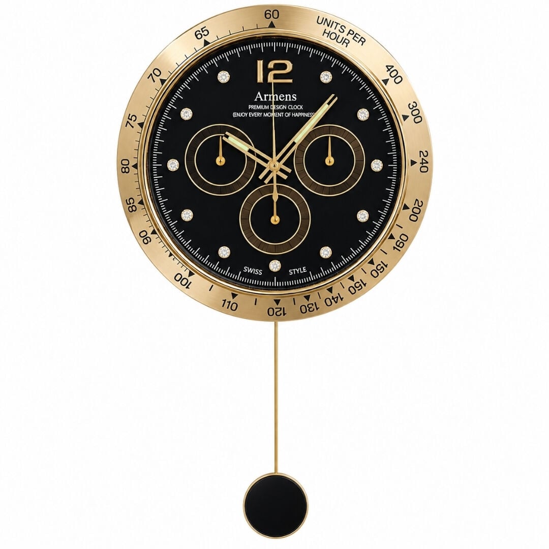 Armens Duvar Saati Siyah 40cm