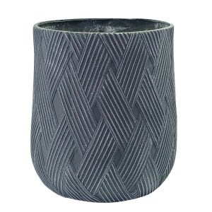 Çizgi Desenli Saksı 45x50cm