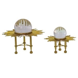2li Set Metal Ayaklı Küre 20x23cm