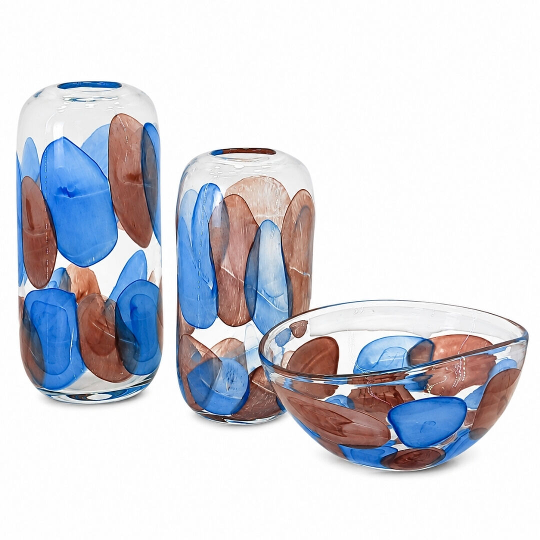 3lü Set Cam Vazo 17x39cm