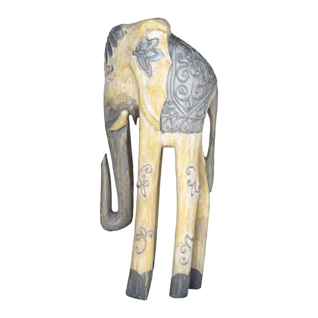 Ahşap Oyma Fil 21x48cm