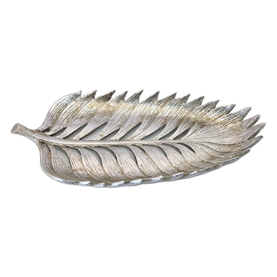 Dekor Tabak Gümüş 19x33cm