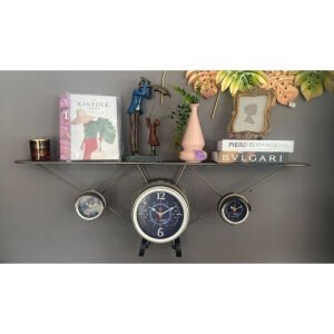 Uçak Metal Saat 40x125cm