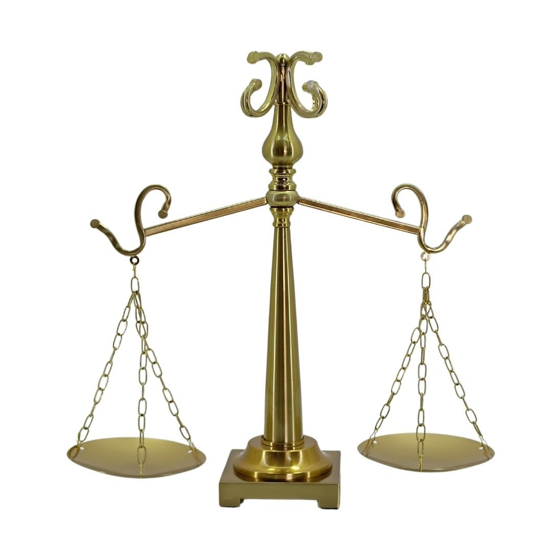 Adalet Terazi Gold Eskitme 45x53cm