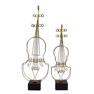 2li Set Metal Keman Eskitme 22x68cm