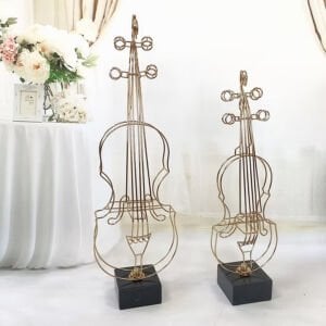 2li Set Metal Keman Eskitme 22x68cm