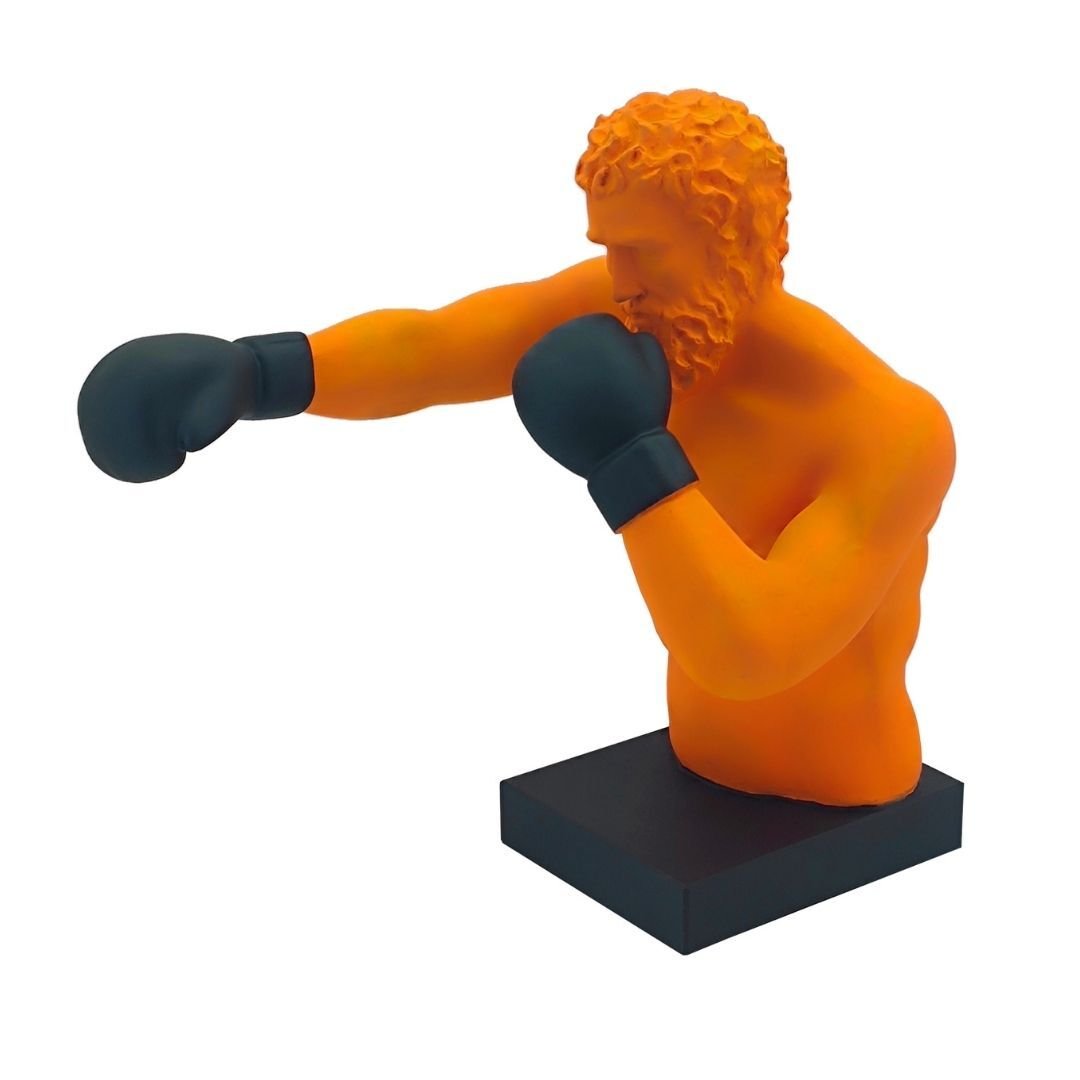 Boksör Büst Turuncu 43x50cm