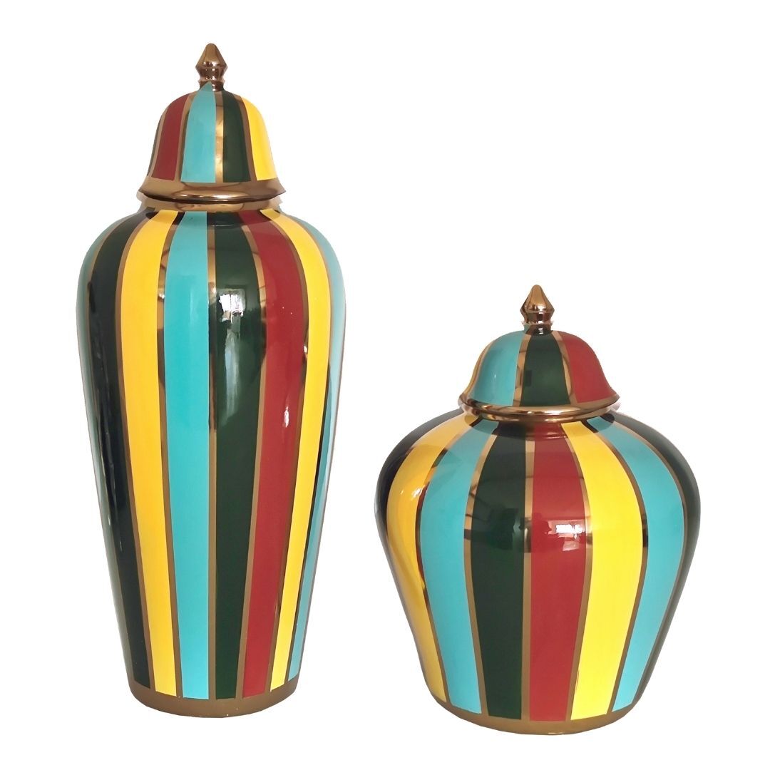 2li Set Küp Gökkuşağı 19x47cm