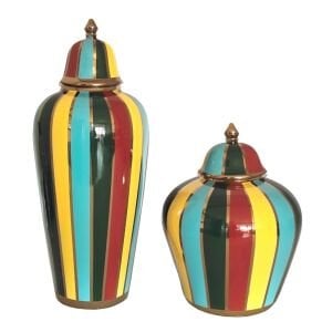 2li Set Küp Gökkuşağı 19x47cm