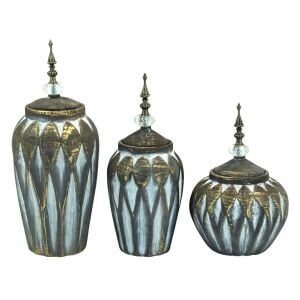 3lü Set Küp Eskitme 16x43cm