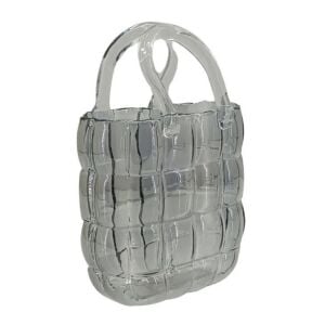 Çanta Cam Vazo Füme 18x28cm