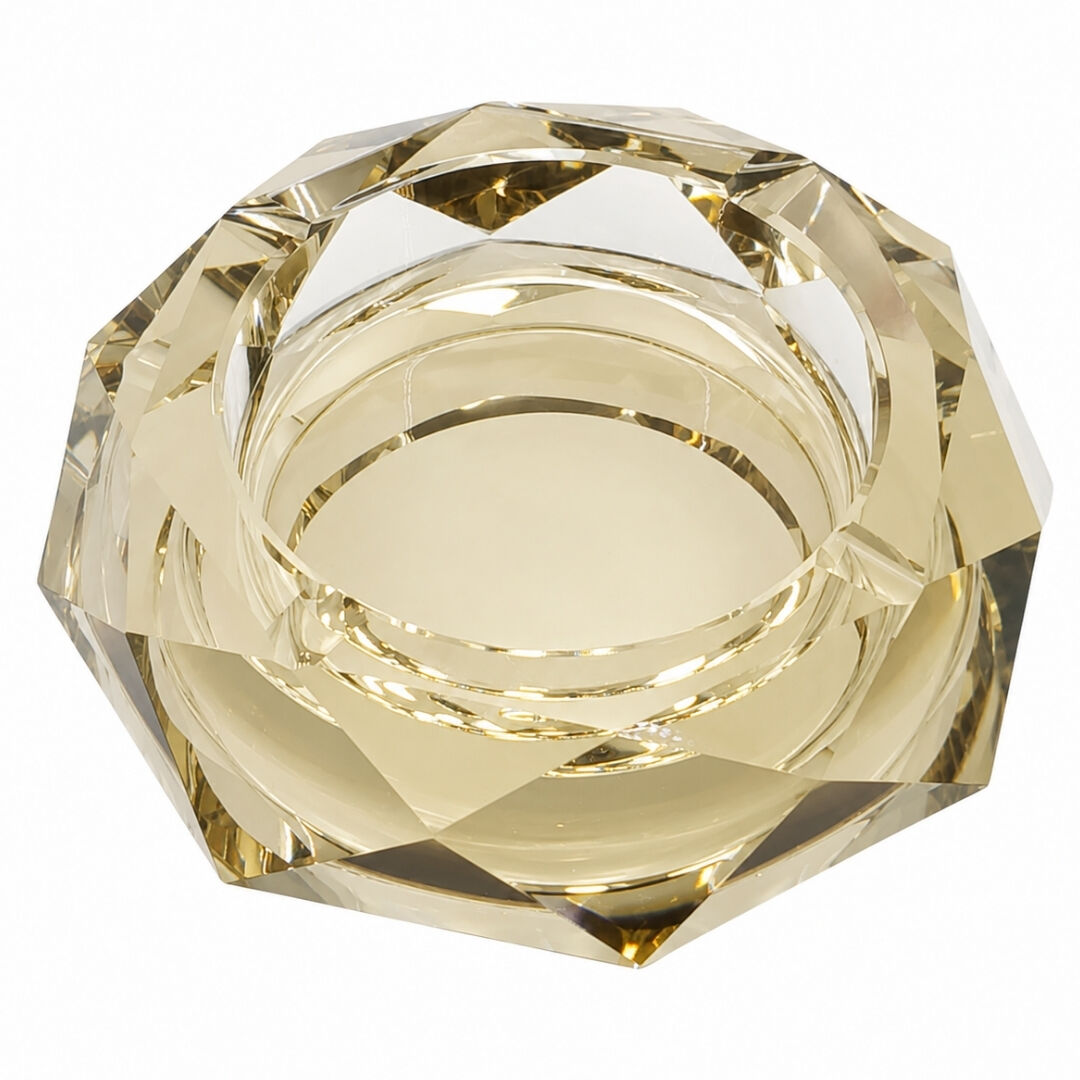 Kristal Kül Tablası Bal 15x15cm