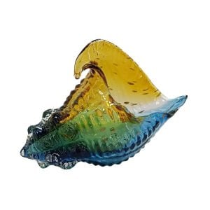 Renkli Cam İstiridye Büyük 23x32cm