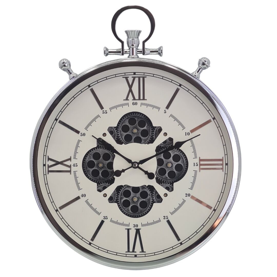 Çarklı Duvar Saati Köstekli 45x56cm