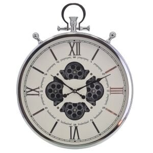 Çarklı Duvar Saati Köstekli 45x56cm