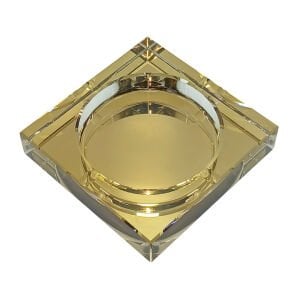 Kristal Kül Tablası Bal 13x13cm