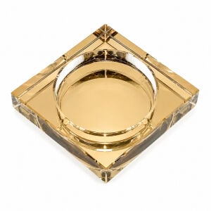 Kristal Kül Tablası Bal 13x13cm