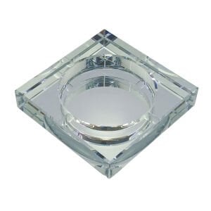 Kristal Kül Tablası Şeffaf 13x13cm
