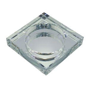 Kristal Kül Tablası Şeffaf 13x13cm