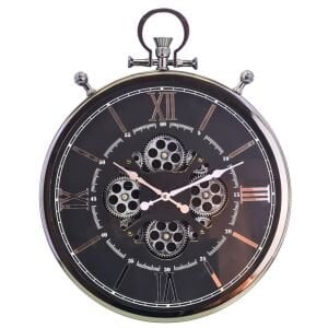 Çarklı Duvar Saati Köstekli 45x56cm