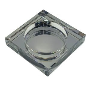 Kristal Kül Tablası Füme 13x13cm