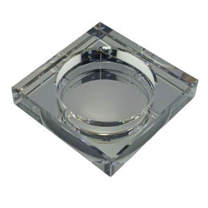 Kristal Kül Tablası Füme 13x13cm