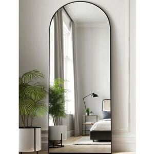 Metal Ayaklı Boy Aynası Siyah 67x163cm