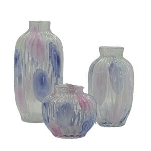3lü Set Bahar Cam Vazo 1| 20x40cm