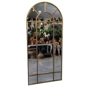 Büyük Metal Boy Aynası Altın 82x181cm