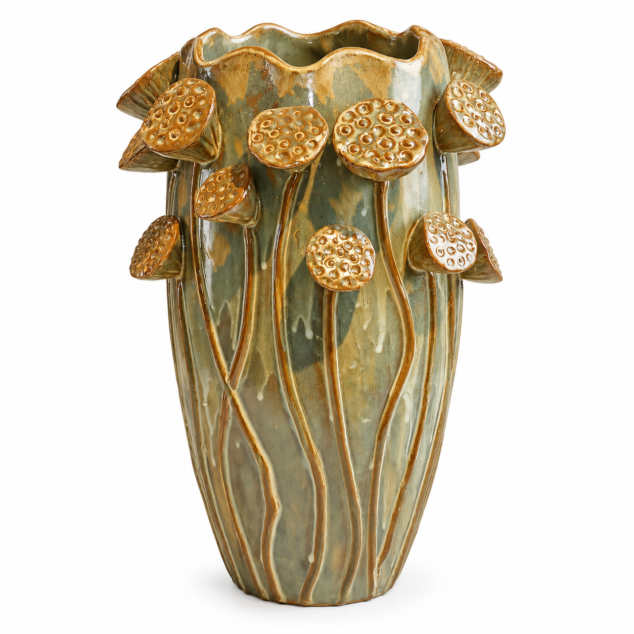 Lotus Seramik Vazo 33x42cm